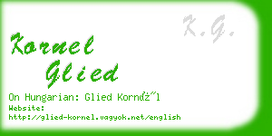 kornel glied business card